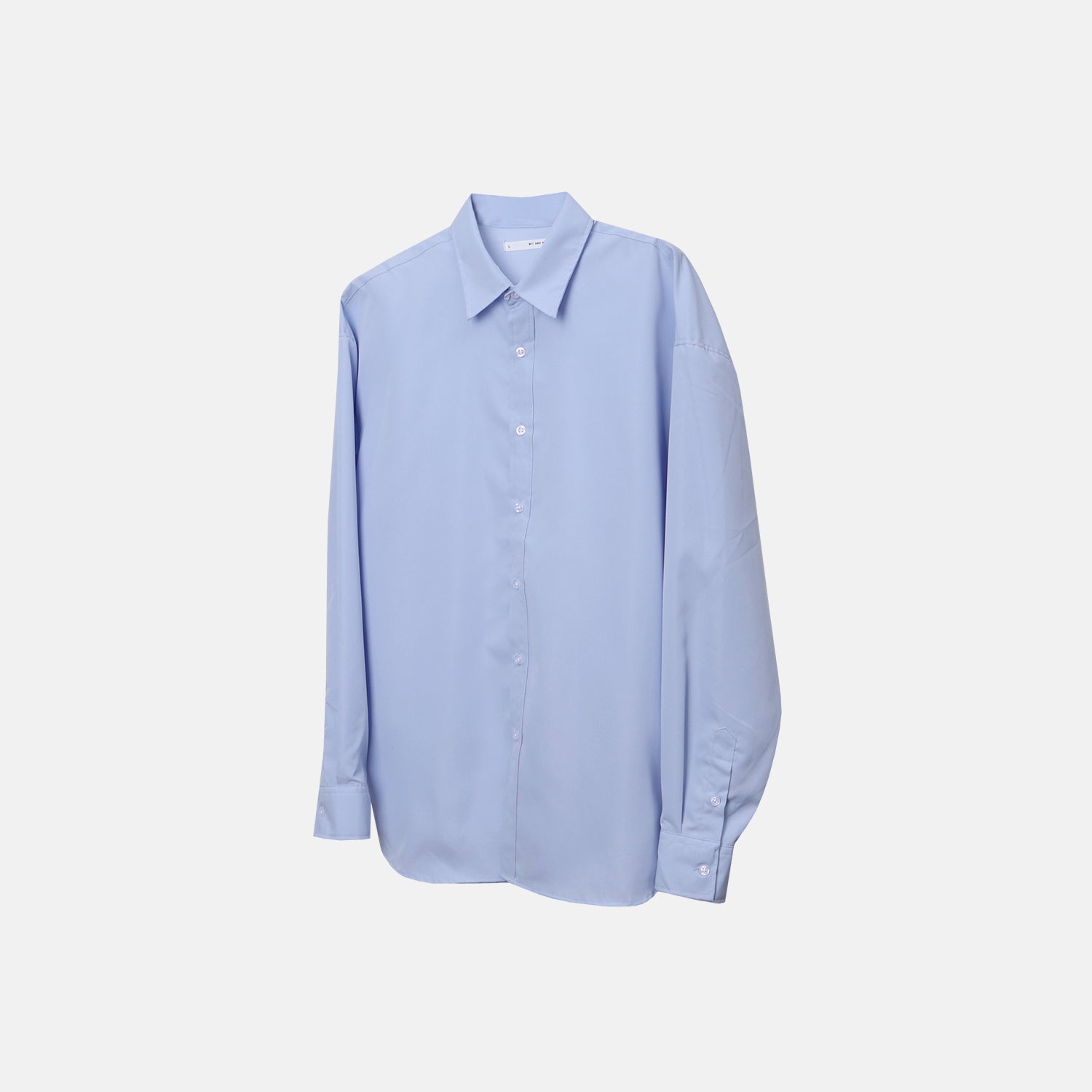Cotton Blend Oversized Shirt - SORA Front 2