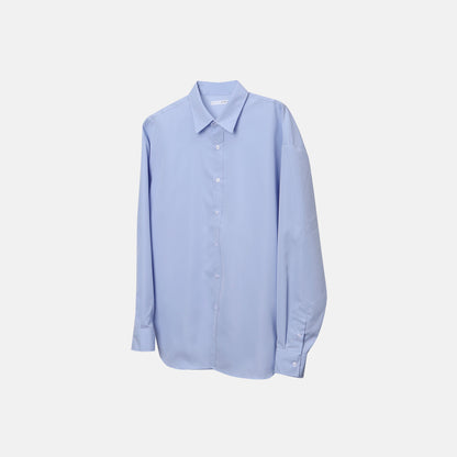 Cotton Blend Oversized Shirt - SORA Front 2