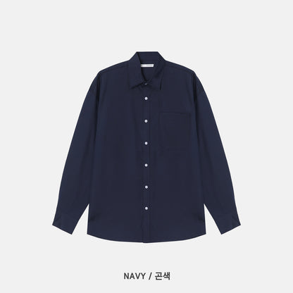 Royal Oxford Overfit Shirt - NAVY