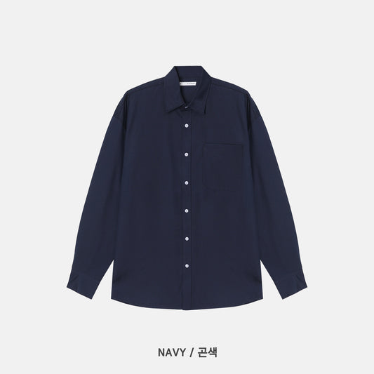 Royal Oxford Overfit Shirt - NAVY