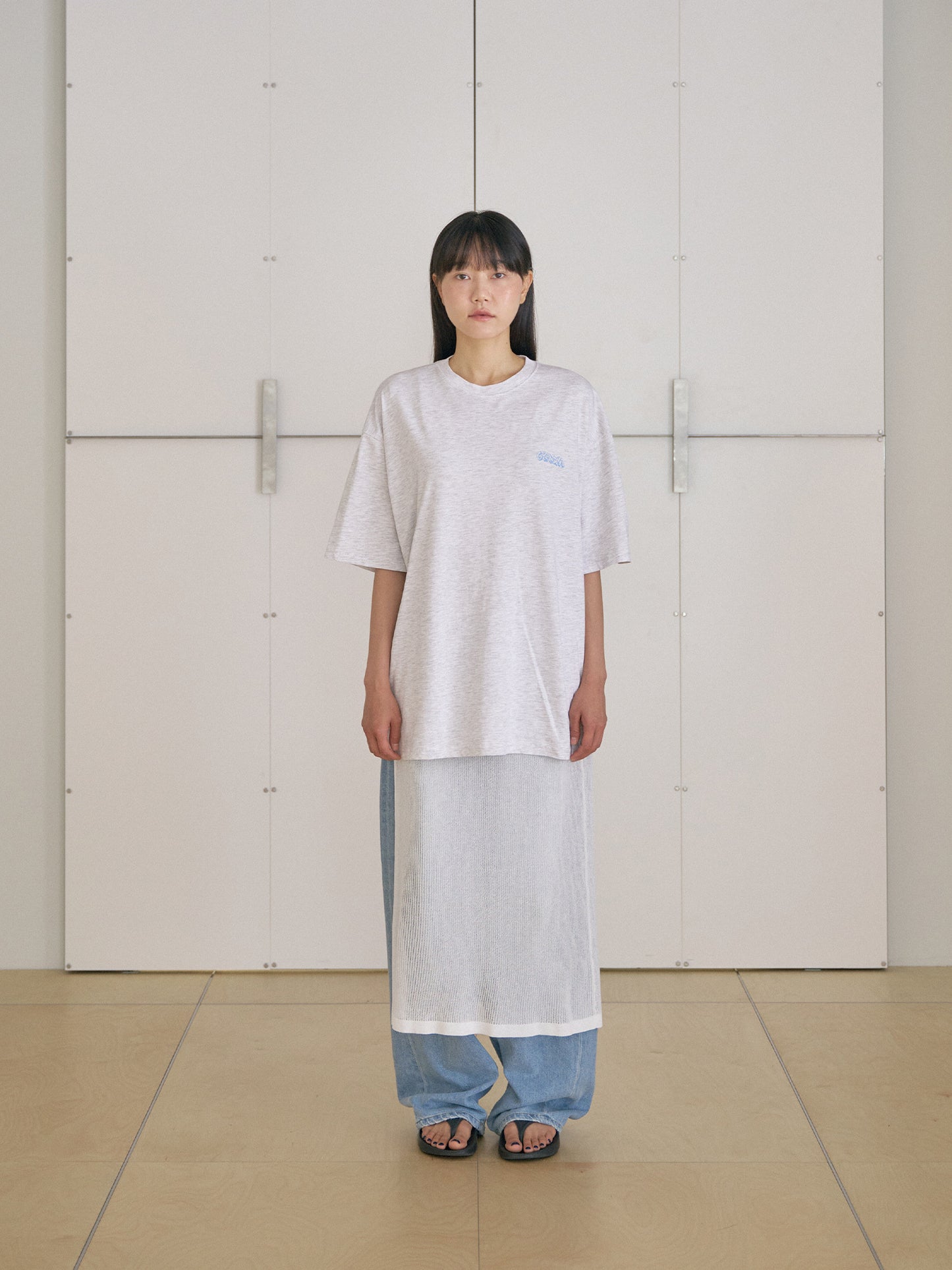 Granma Printing Short Sleeve - Light Gray