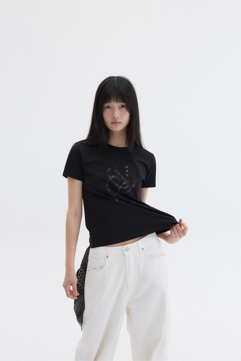 WATER DROP T-SHIRT - BLACK 