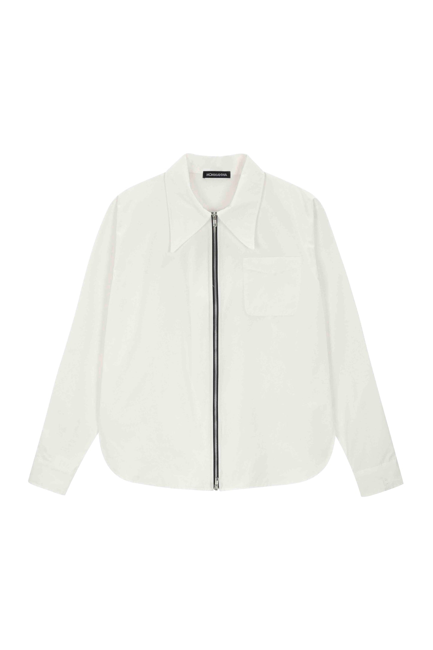【MOMMANWA モンマンワ】BIG COLLAR 2WAY ZIPPER SHIRT (FOR MEN)