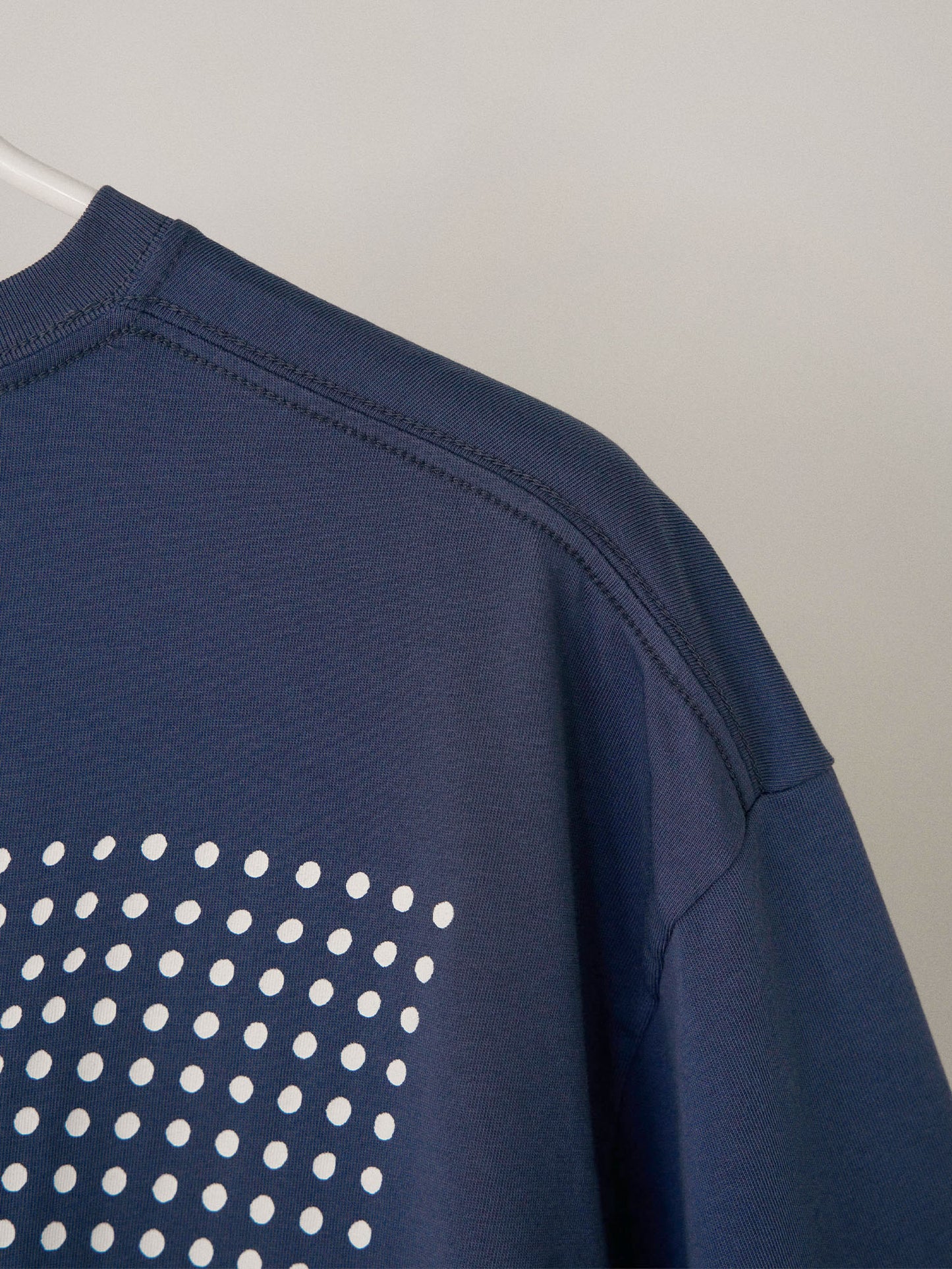 Dot Printing Short Sleeve - Navy