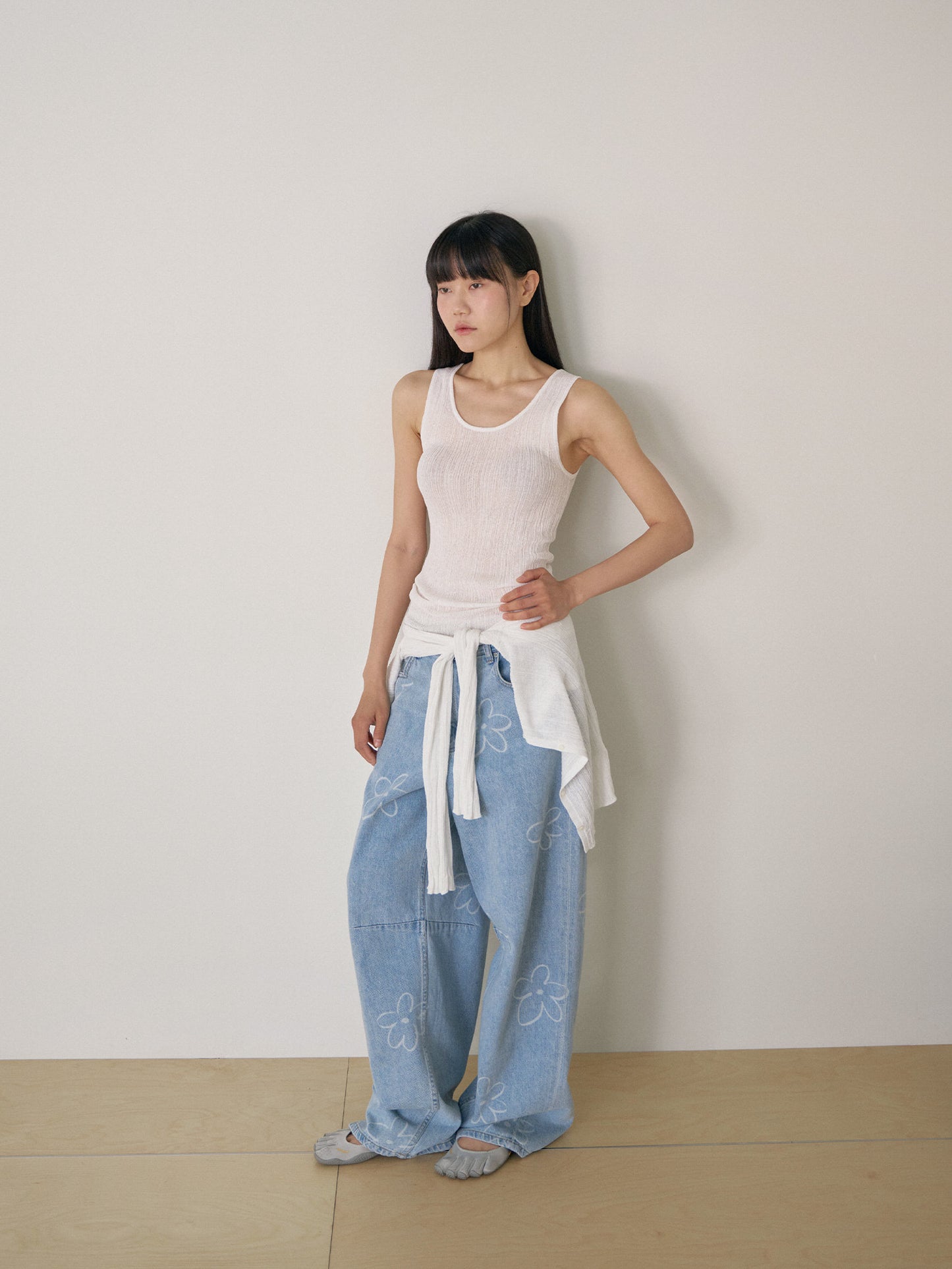 Multi Rib Sleeveless - Ivory