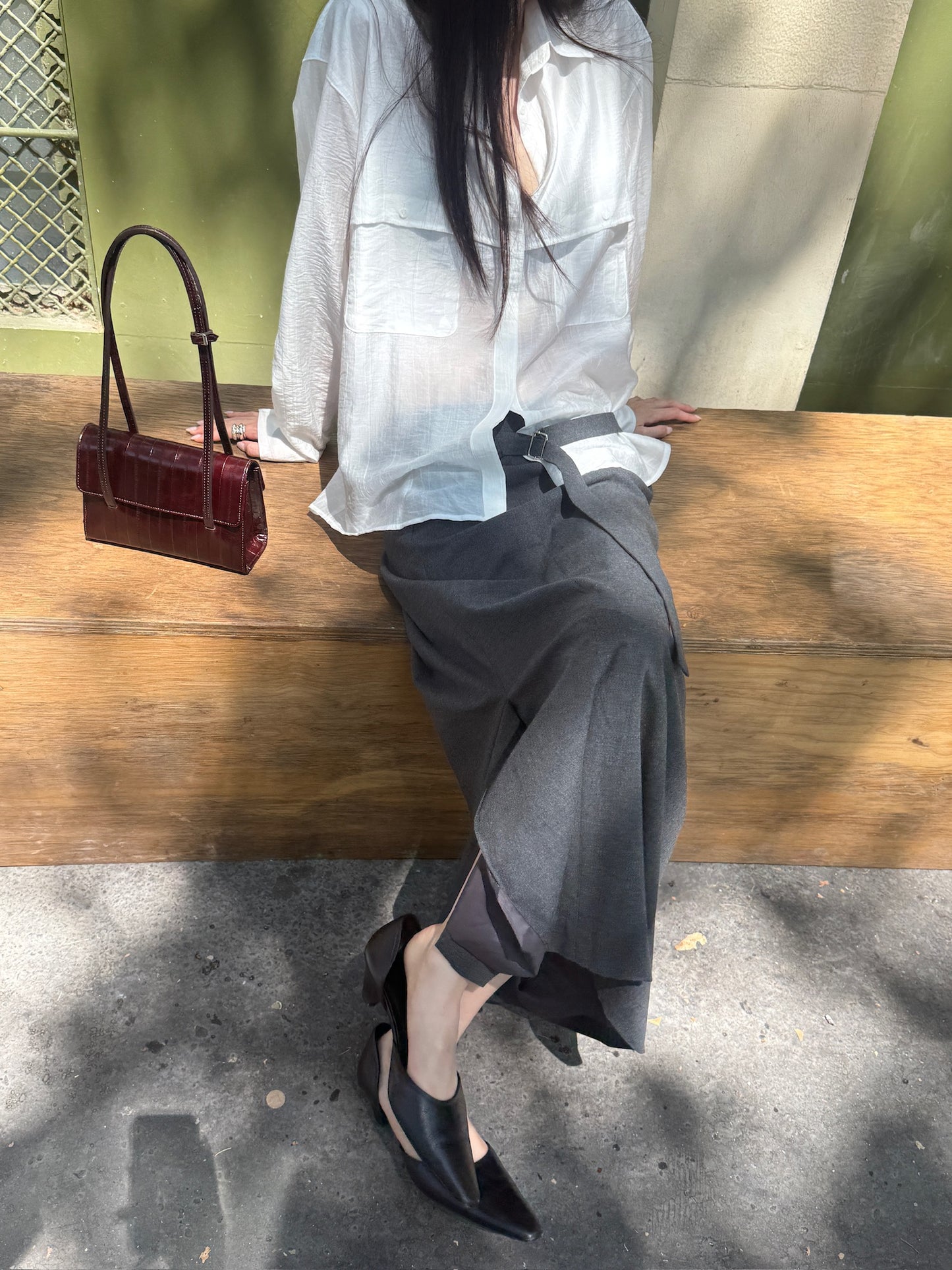 Viscose Wool Skirt