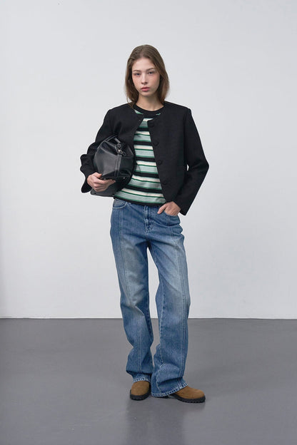 【HER&SHE 2025AW】Neo Stripe T-shirt