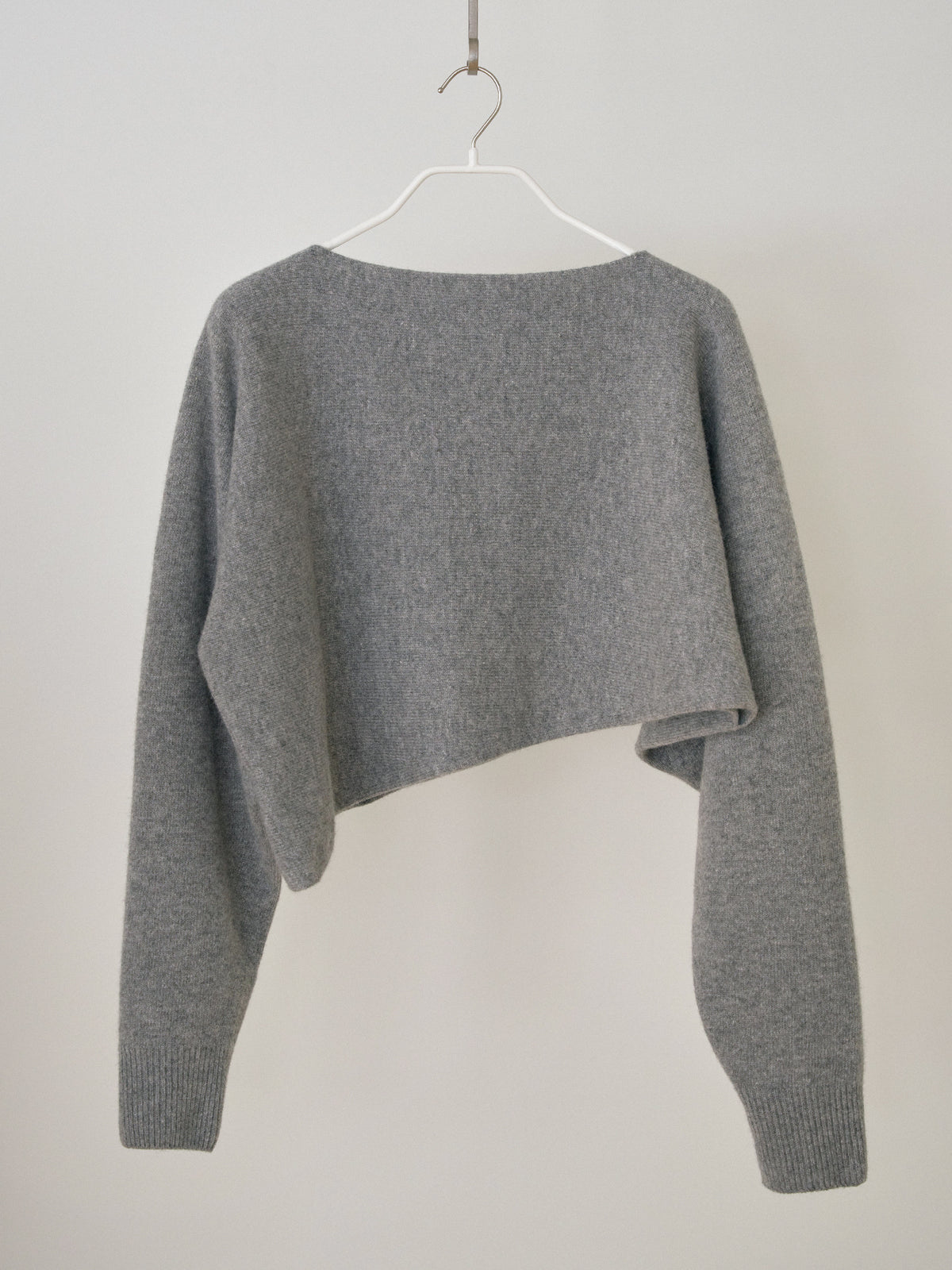MARAN Unbalanced Boat Neck Pullover - Gray 商品画像16/19