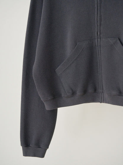 MARAN Current Waffle Hoodie Zip-up - Charcoal 商品画像18/19