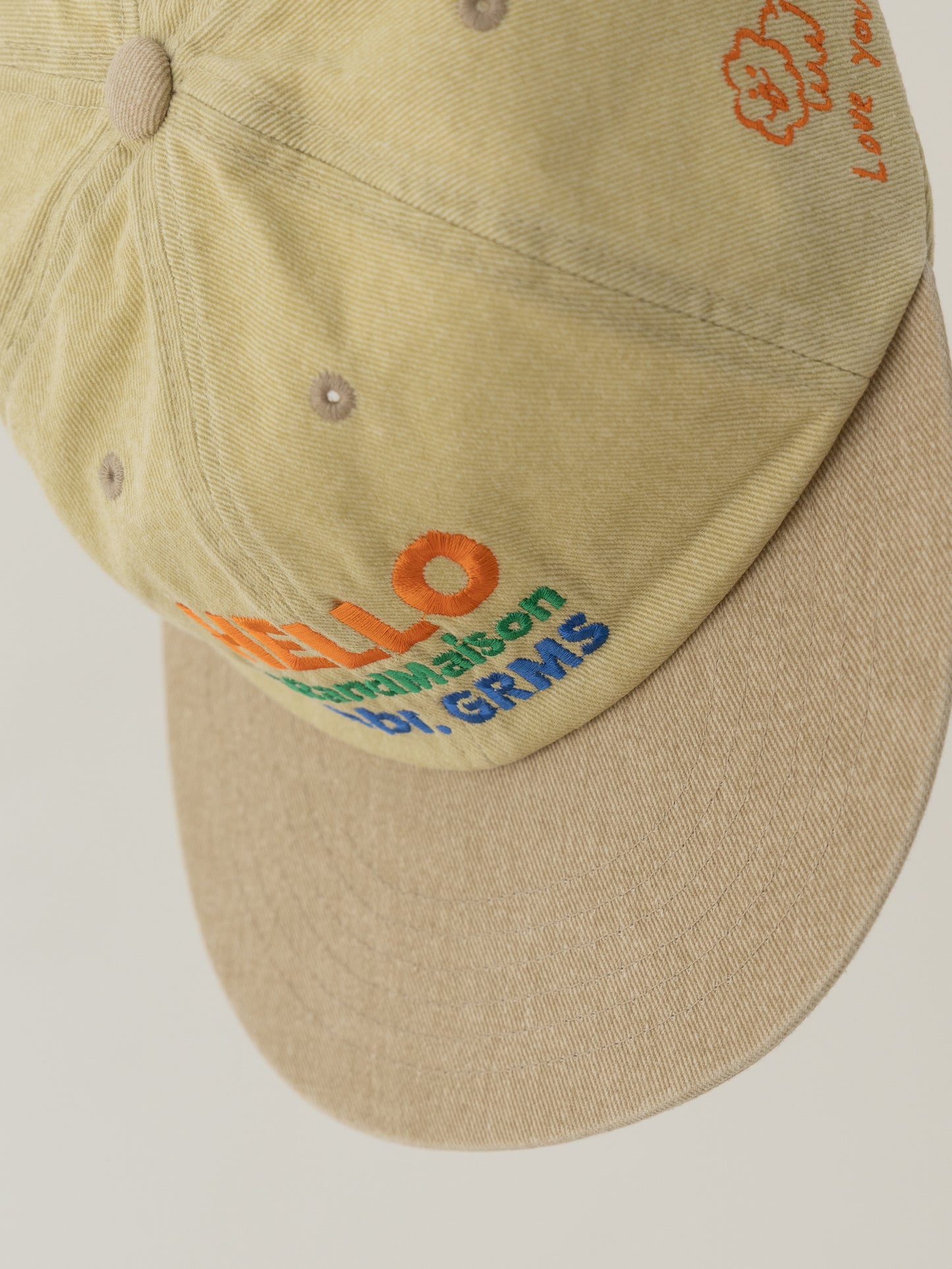 Grand Maison Washed Ball Cap - Yellow
