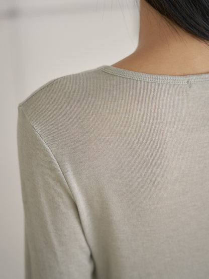 Finger Hole Long Sleeve - Green 12