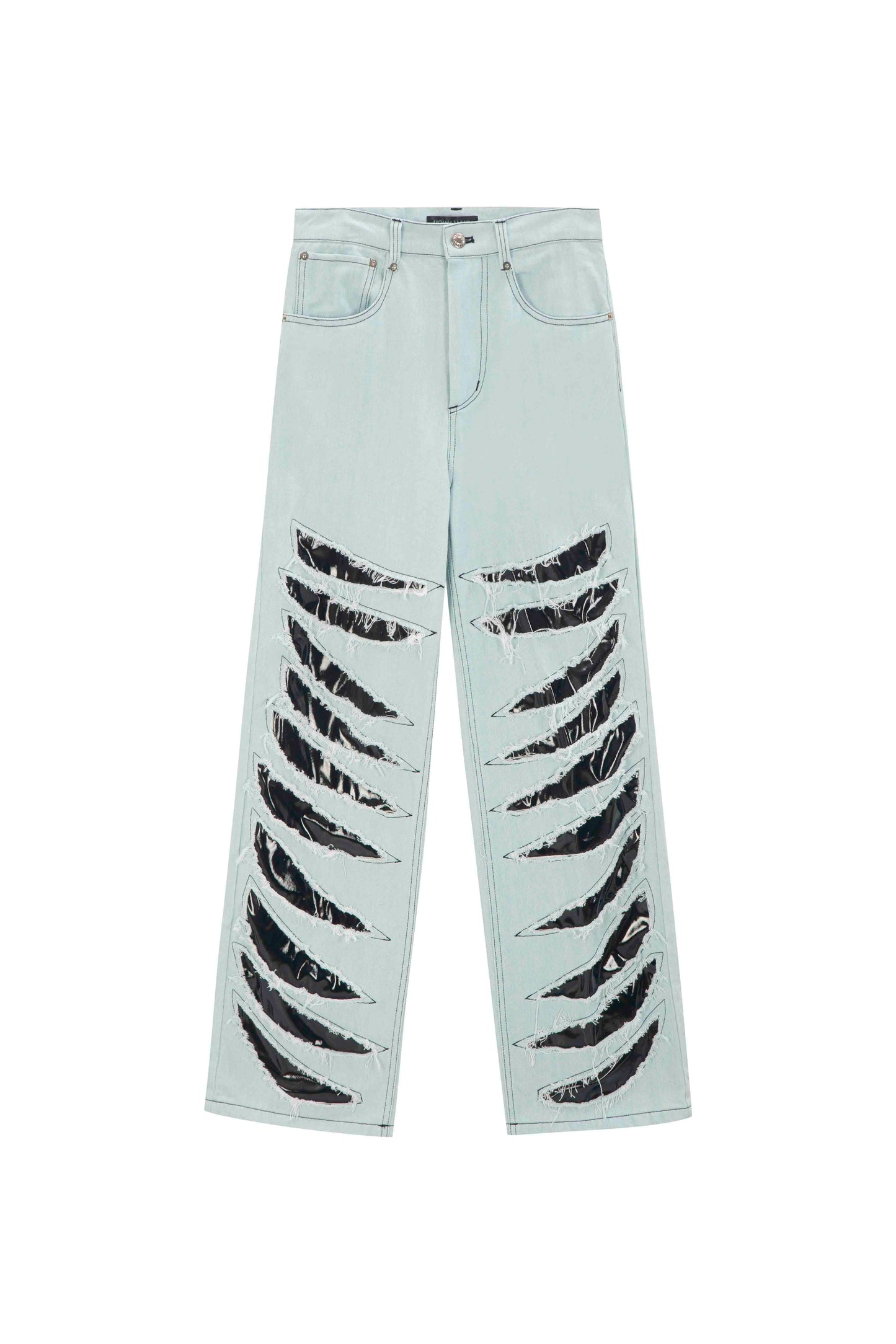 [MOMMANWA] TIGER DAMAGED DENIM PANTS