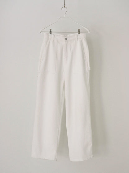 Cotton Twill Fatigue Pants - Ivory 10
