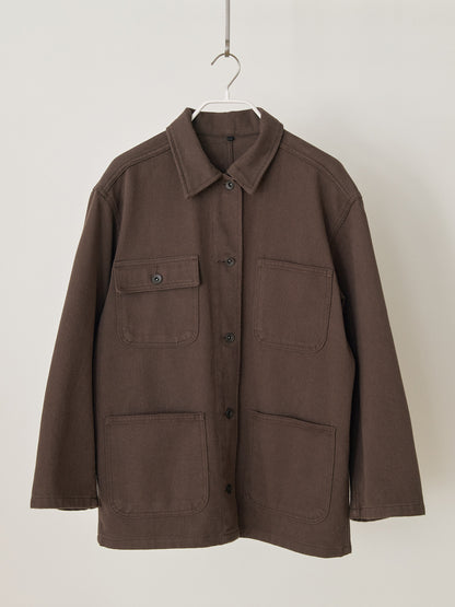 MARAN Cotton Twill Coverall Jacket - Brown 商品画像16/19