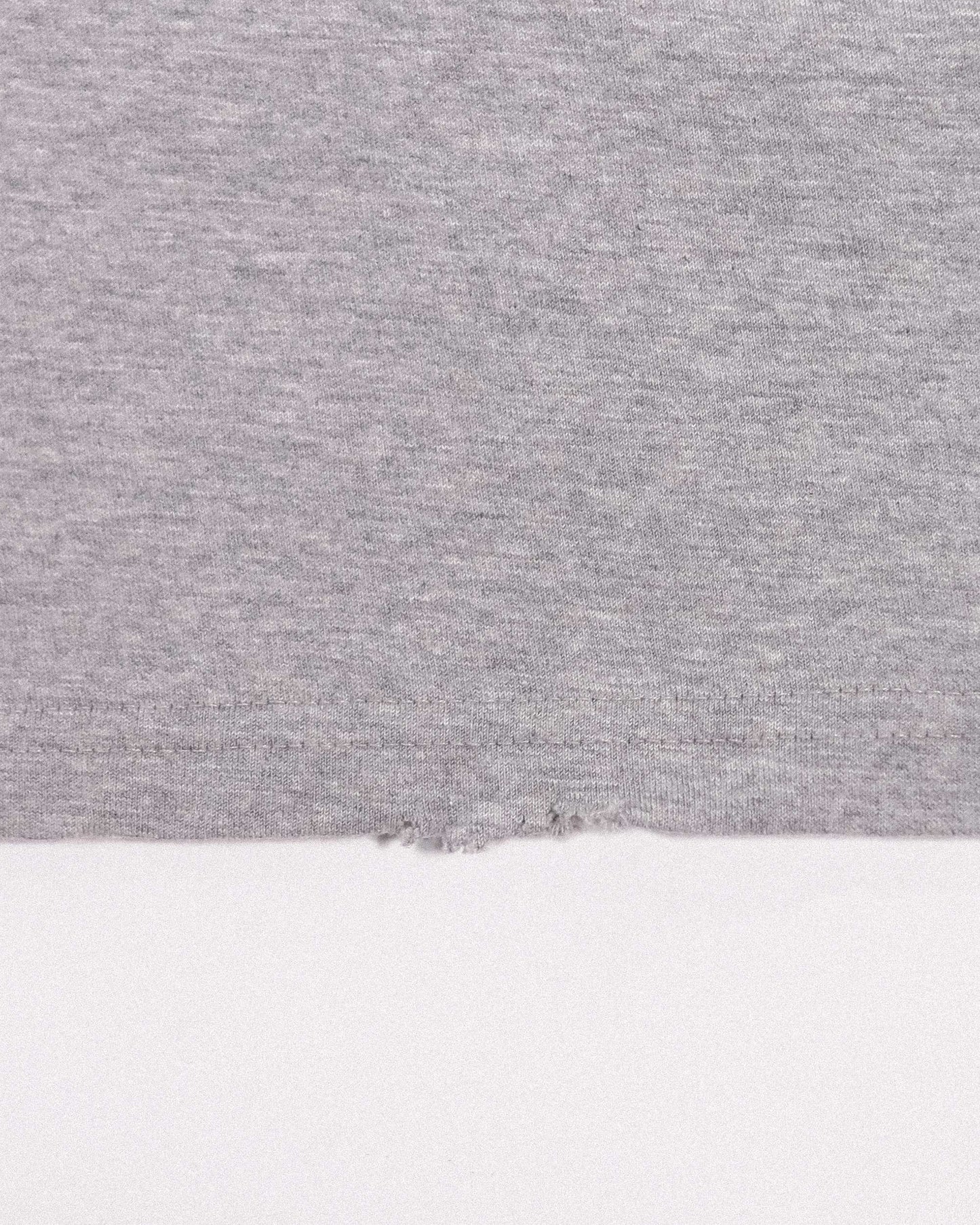 【REVURA レビュ―ラ】BURN OUT FRAY RINGER T-SHIRT GRAY / RED - S (W / CROP FIT)