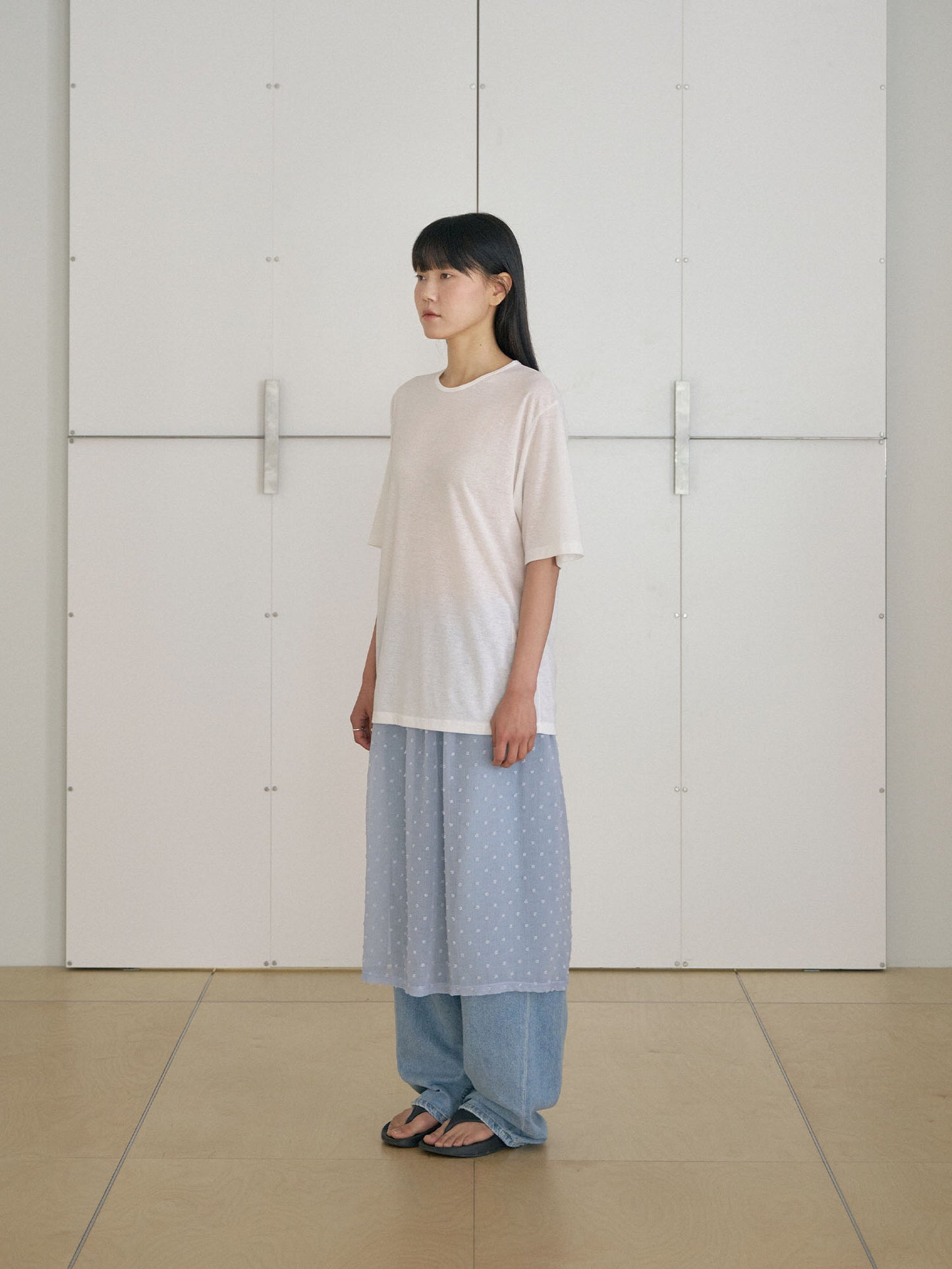 Linen Loose Short Sleeve - Ivory