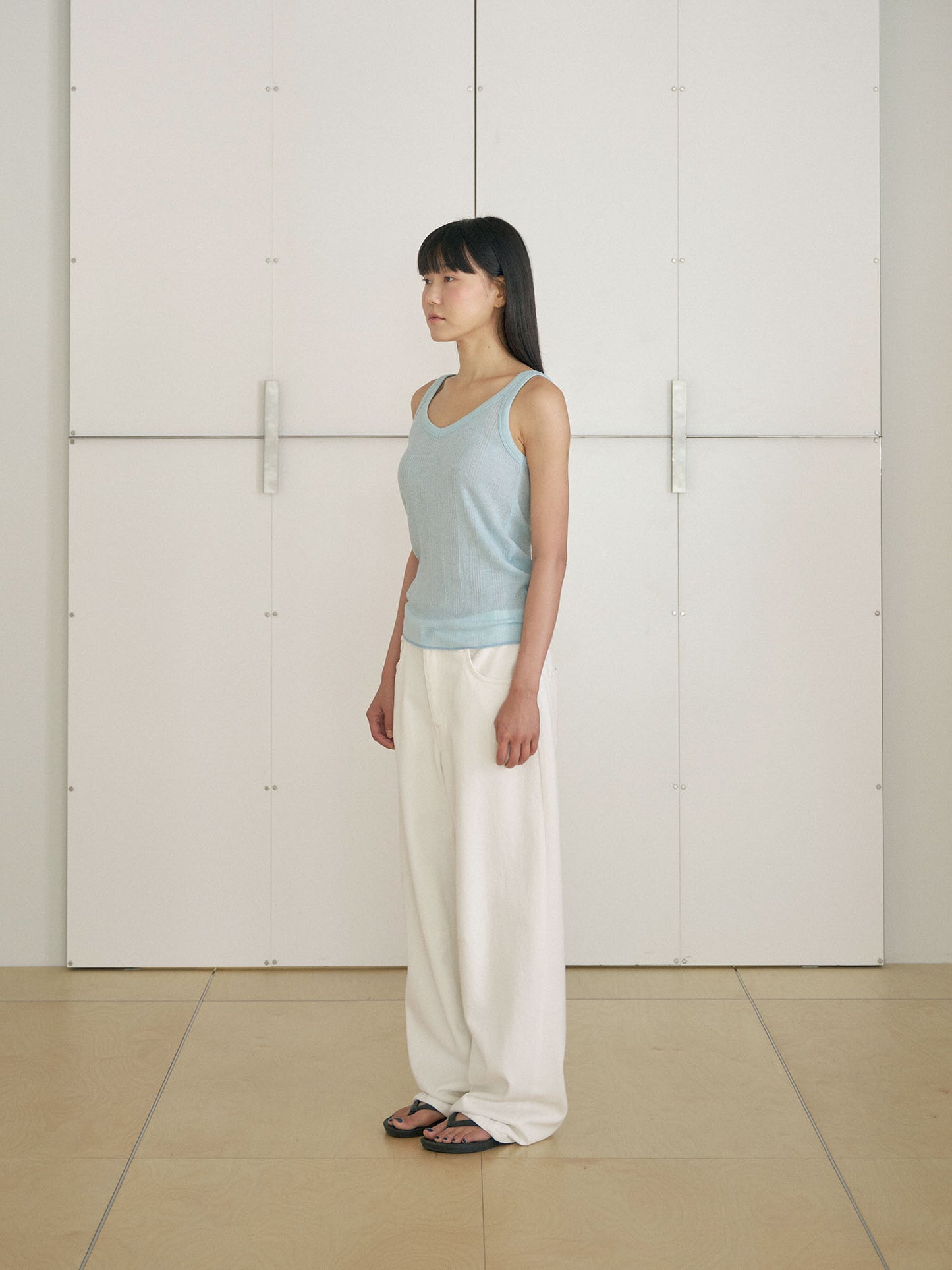 Summer V-neck Sleeveless - Blue