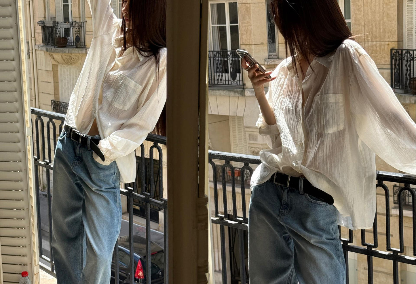 Striped Tencel Shirt