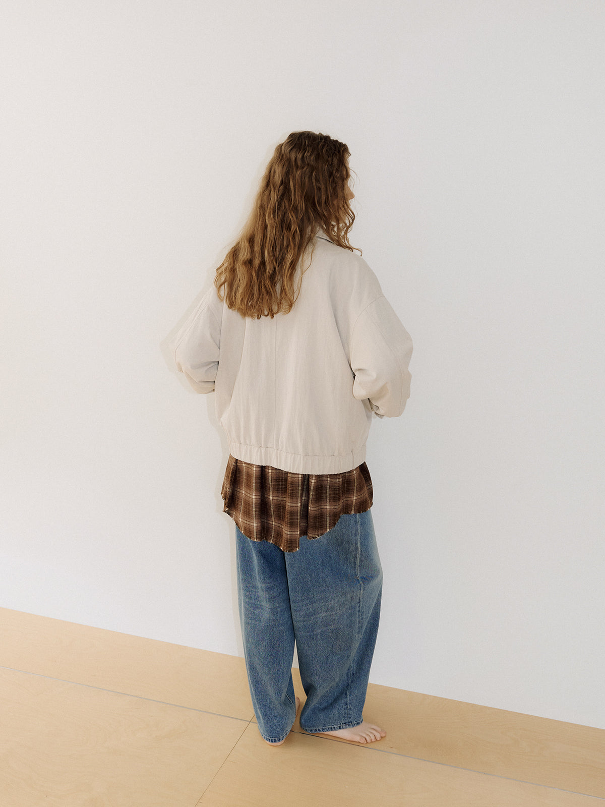 Washed Gabardine Blouson - Beige 5