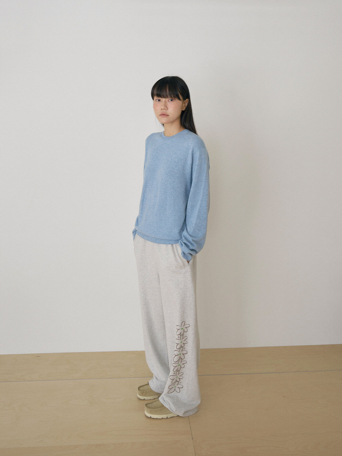 Cashmere Round Pullover - Blue 10