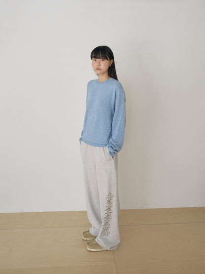 Cashmere Round Pullover - Blue 10