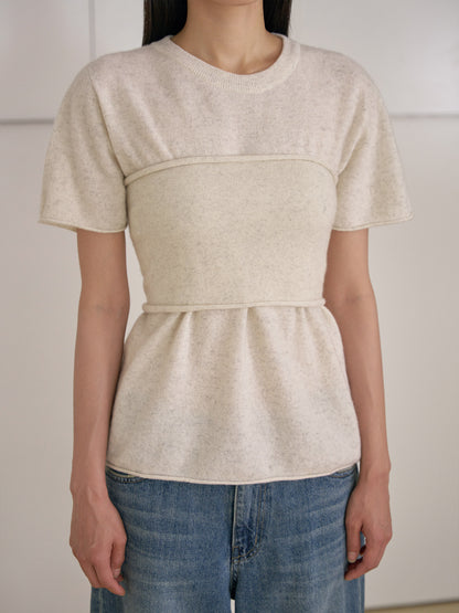 Cashmere Bustier - Oatmeal 8