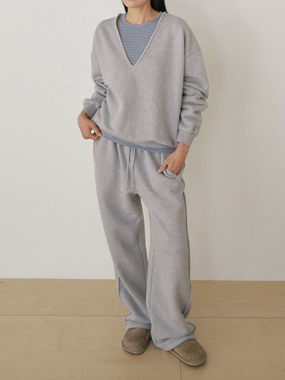Rib Stripe Long Sleeve - Blue 5