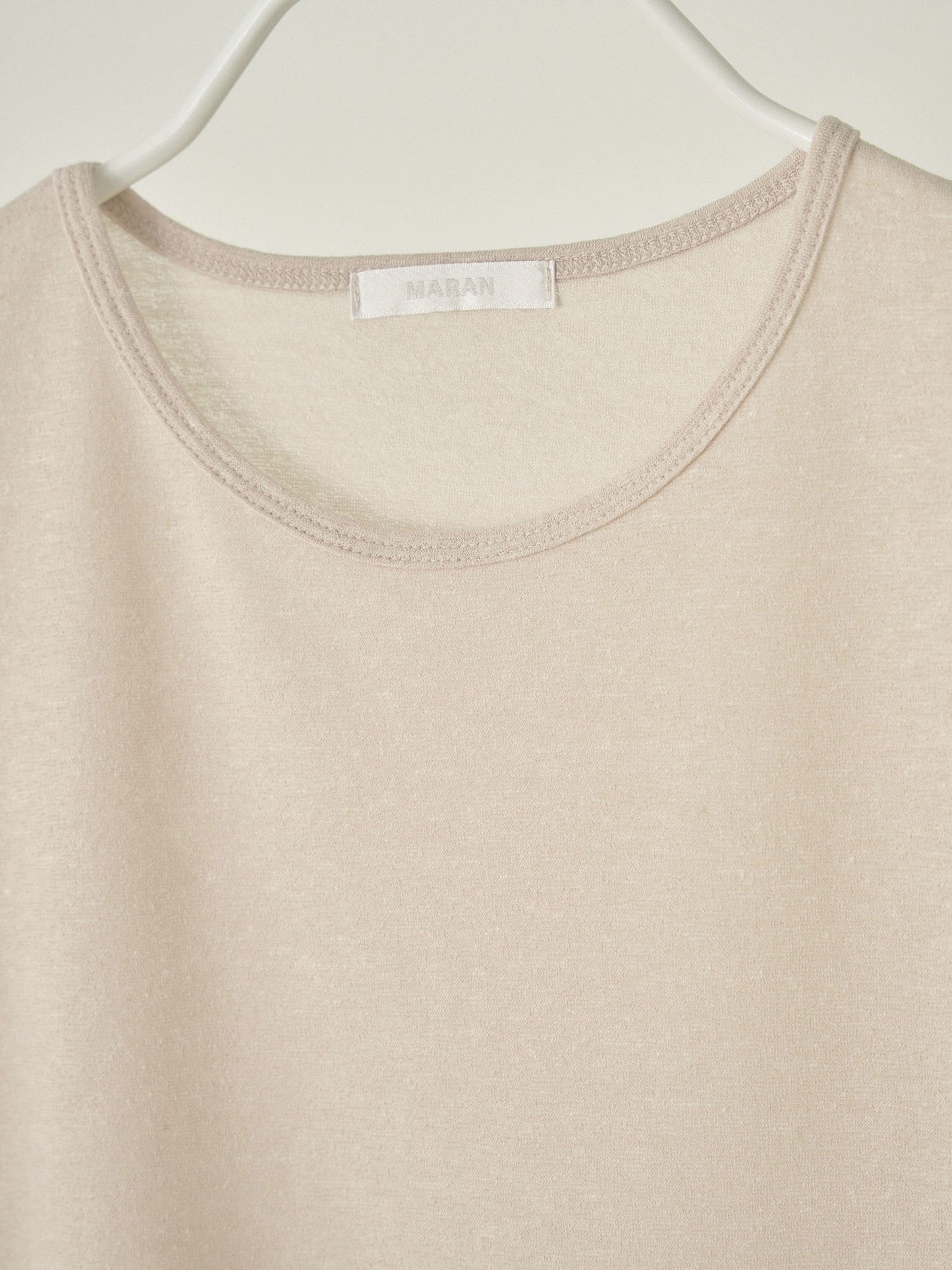 Linen Basic Short Sleeve - Beige