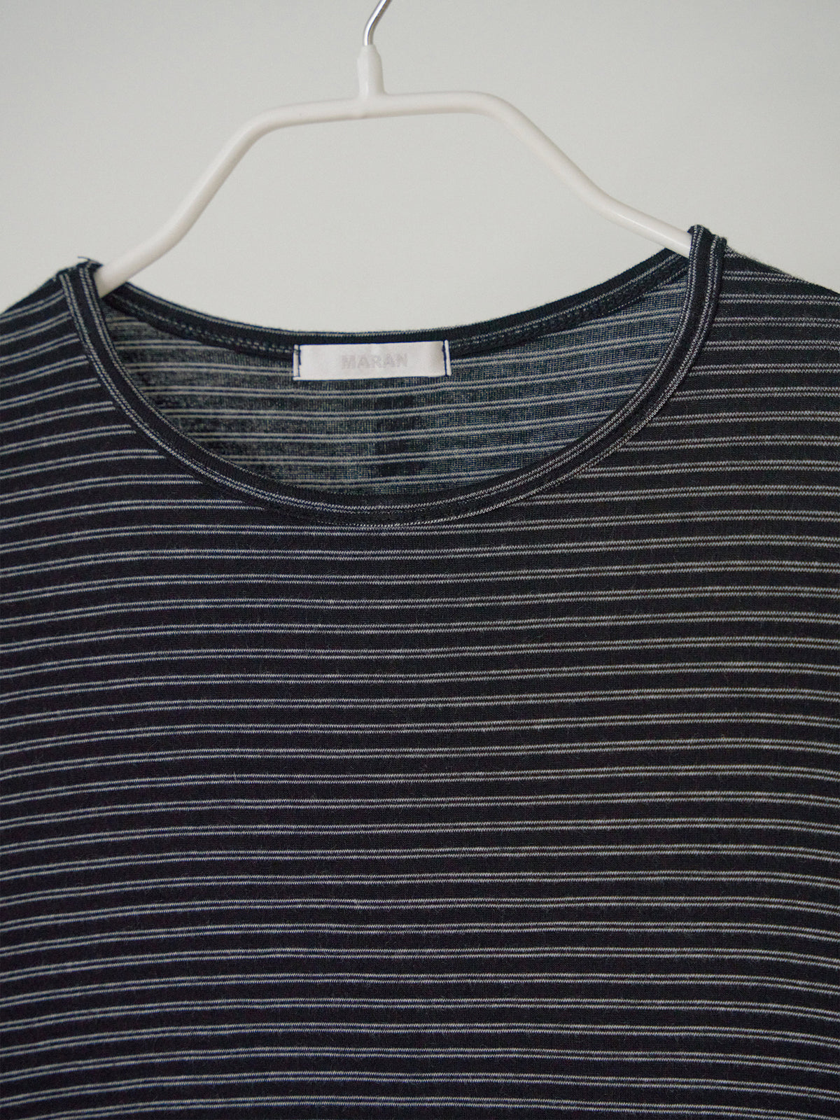 MARAN Rib Stripe Long Sleeve - Black 商品画像15/17