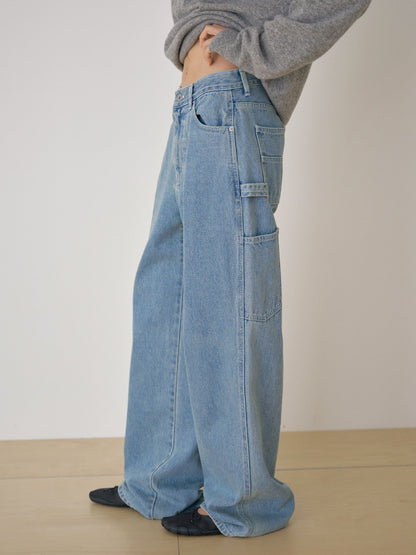 Indigo Denim Work Pants - Indigo 5