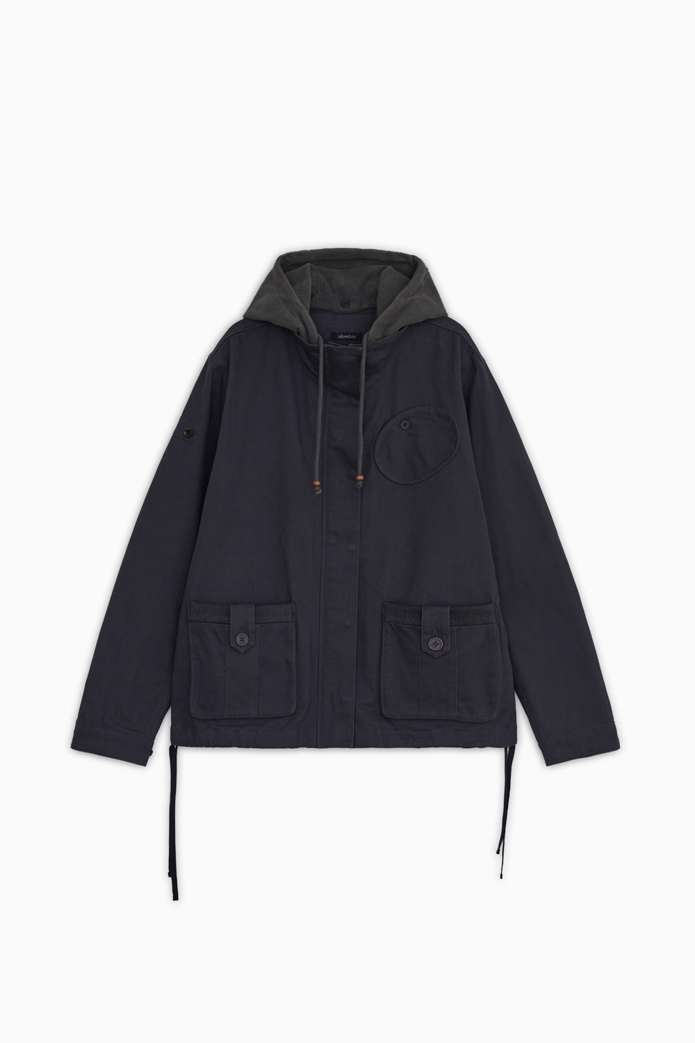 ROUND POCKET FISHTAIL JACKET, NAVY