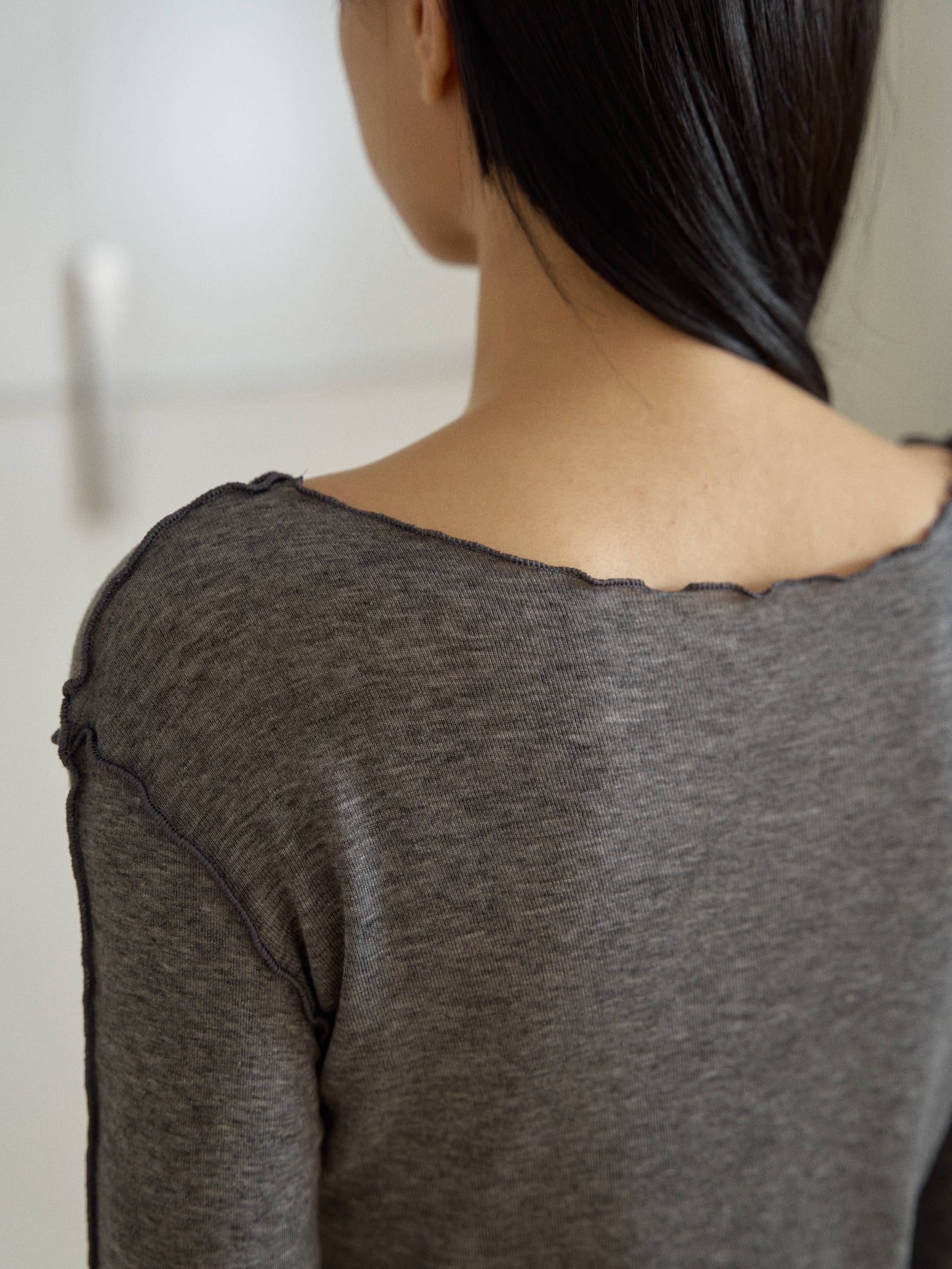 Wave Long Sleeve – Charcoal