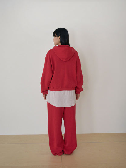 MARAN Current Waffle Hoodie Zip-up - Red 商品画像15/21