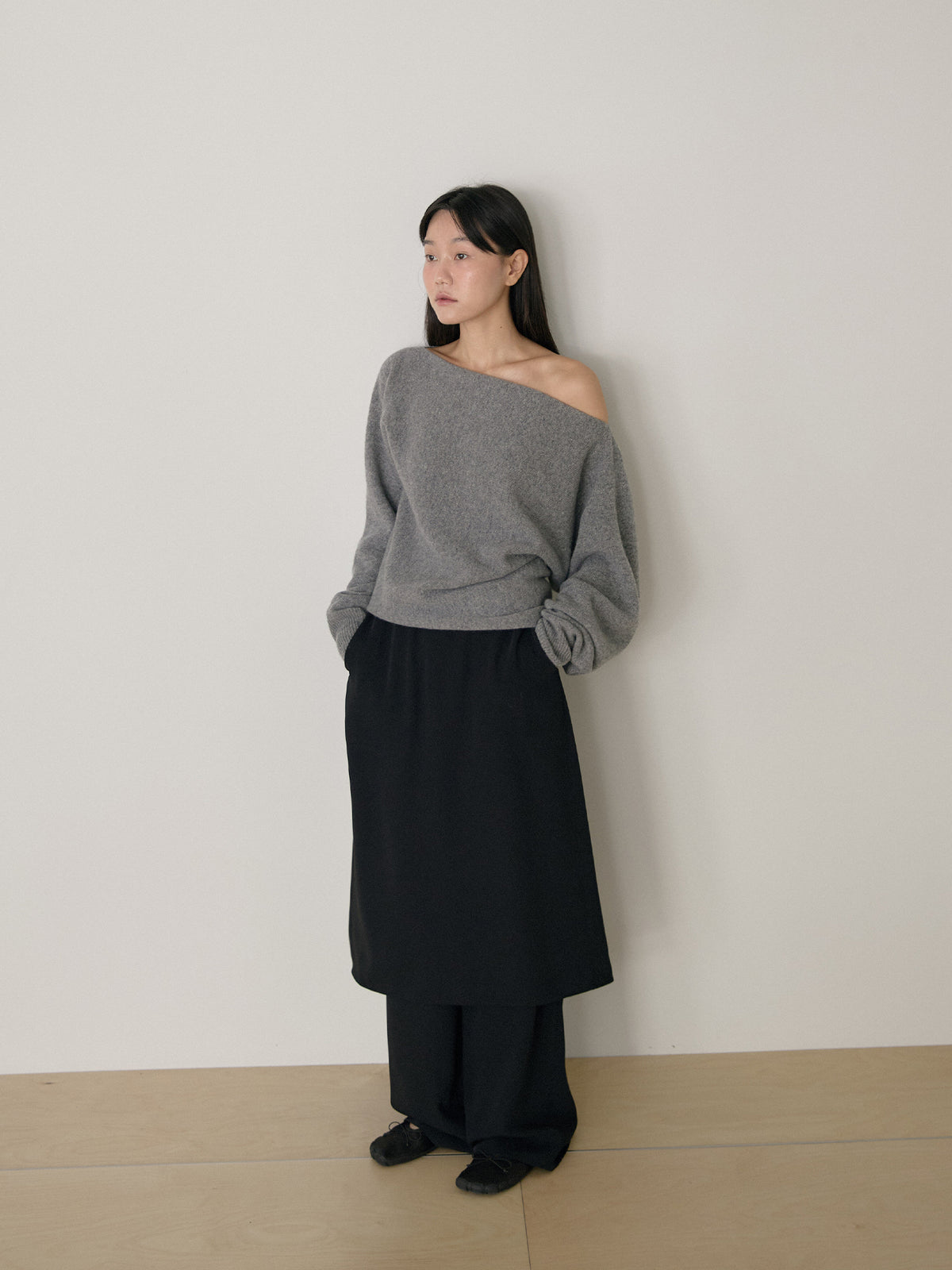 MARAN Flow Boat Neck Pullover - Gray 商品画像16/21