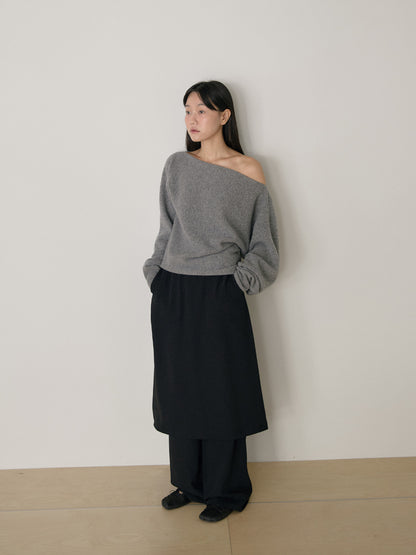MARAN Flow Boat Neck Pullover - Gray 商品画像16/21