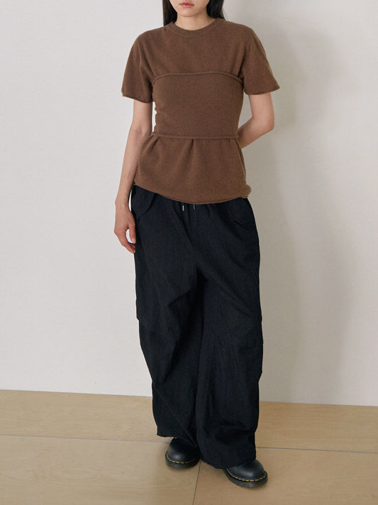 Cashmere Bustier - Brown 1