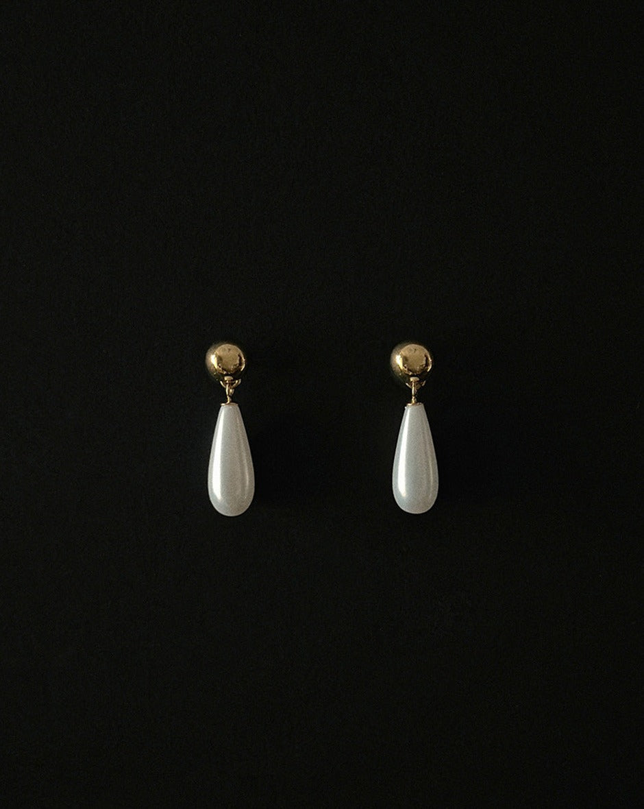 【BORNETE SEASON 24-008】Vintage calm pearl earring