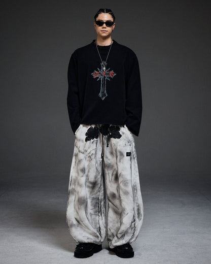 Scarred cross LS(black)