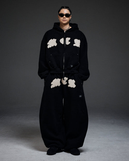 M.C.R. code stud zip-up HD BK