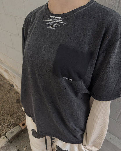 MWOONG Fade out fake pocket tee black(ブラック) 商品画像11/16