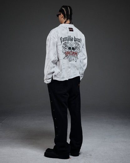Scarred cross LS(white)