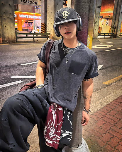 MWOONG Fade out fake pocket tee black(ブラック) 商品画像12/16