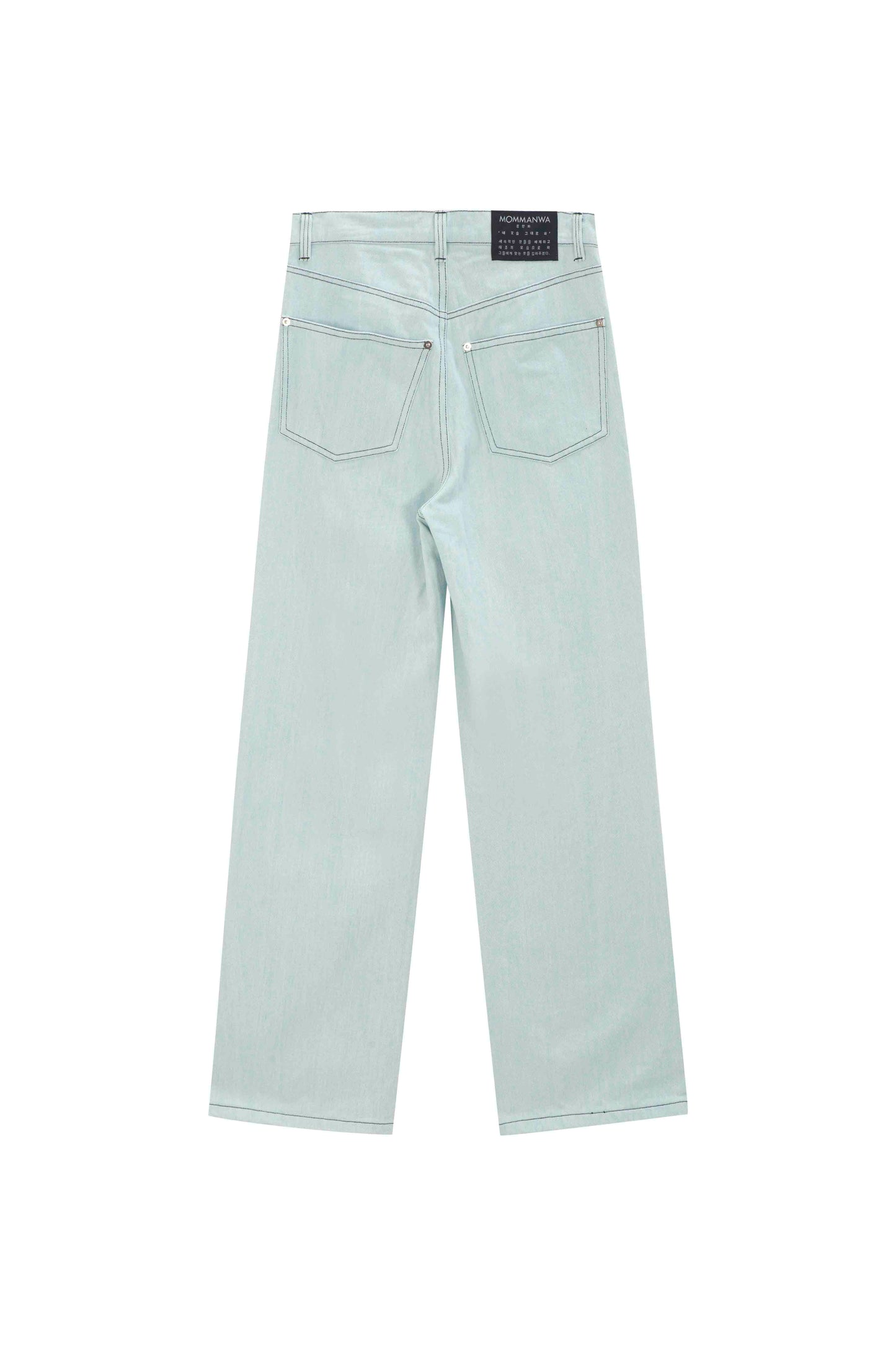 [MOMMANWA] TIGER DAMAGED DENIM PANTS