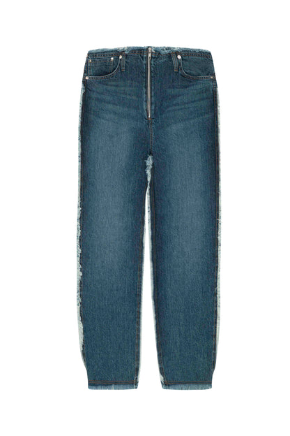 【MOMMANWA モンマンワ】LOW-RISE DENIM PANTS (FOR UNISEX)