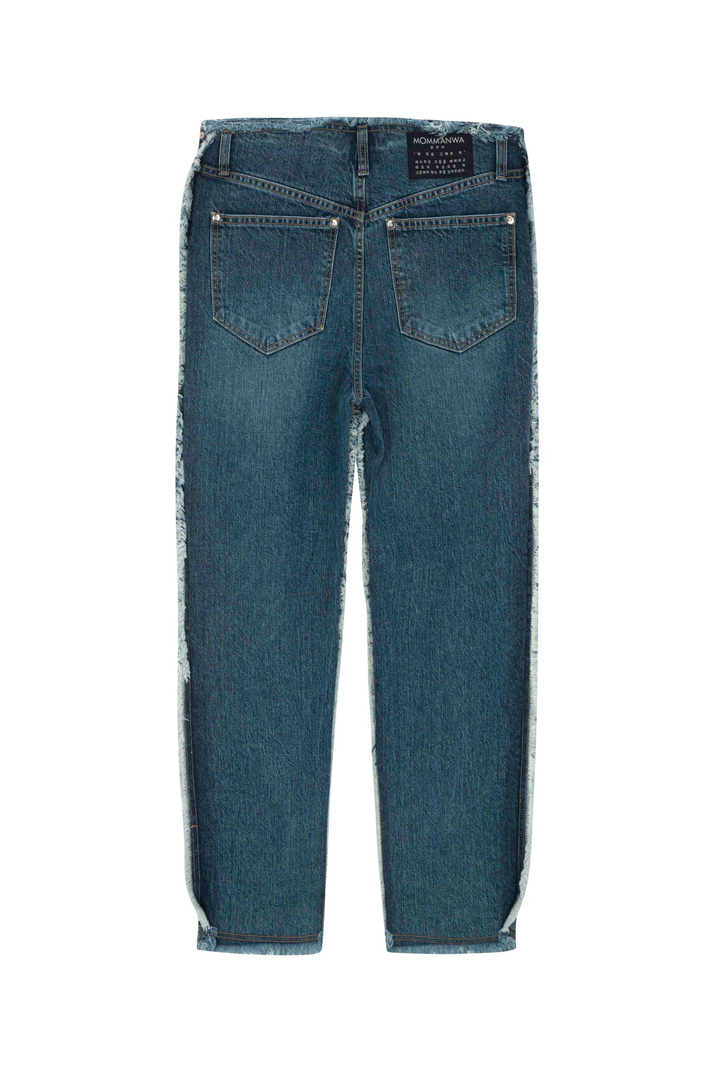【MOMMANWA モンマンワ】LOW-RISE DENIM PANTS (FOR UNISEX)