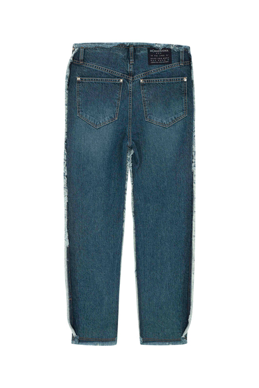 【MOMMANWA モンマンワ】LOW-RISE DENIM PANTS (FOR UNISEX)