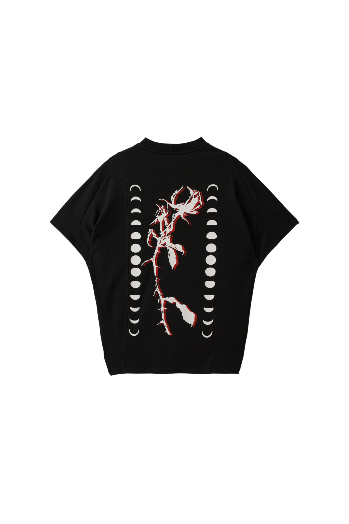 【ACCEPTANCE】Eclipse Curve T-Shirt - Cream, Black