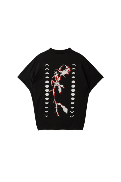 【ACCEPTANCE】Eclipse Curve T-Shirt - Cream, Black