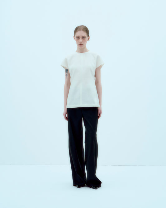 【ARIK. アリク】[25SS] AIN silk blouse top Ivory