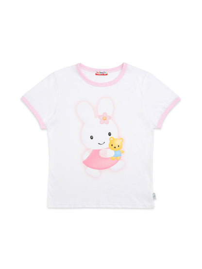 [X YOUNGART] KIDDY Hugs JINI Dot Ringer T-shirt